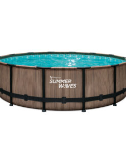 Summer Waves Zwembad Elite Frame 427 X 107 Cm Light Oak