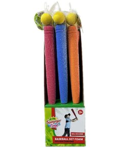 Summertime Foam Honkbal Set Assorti
