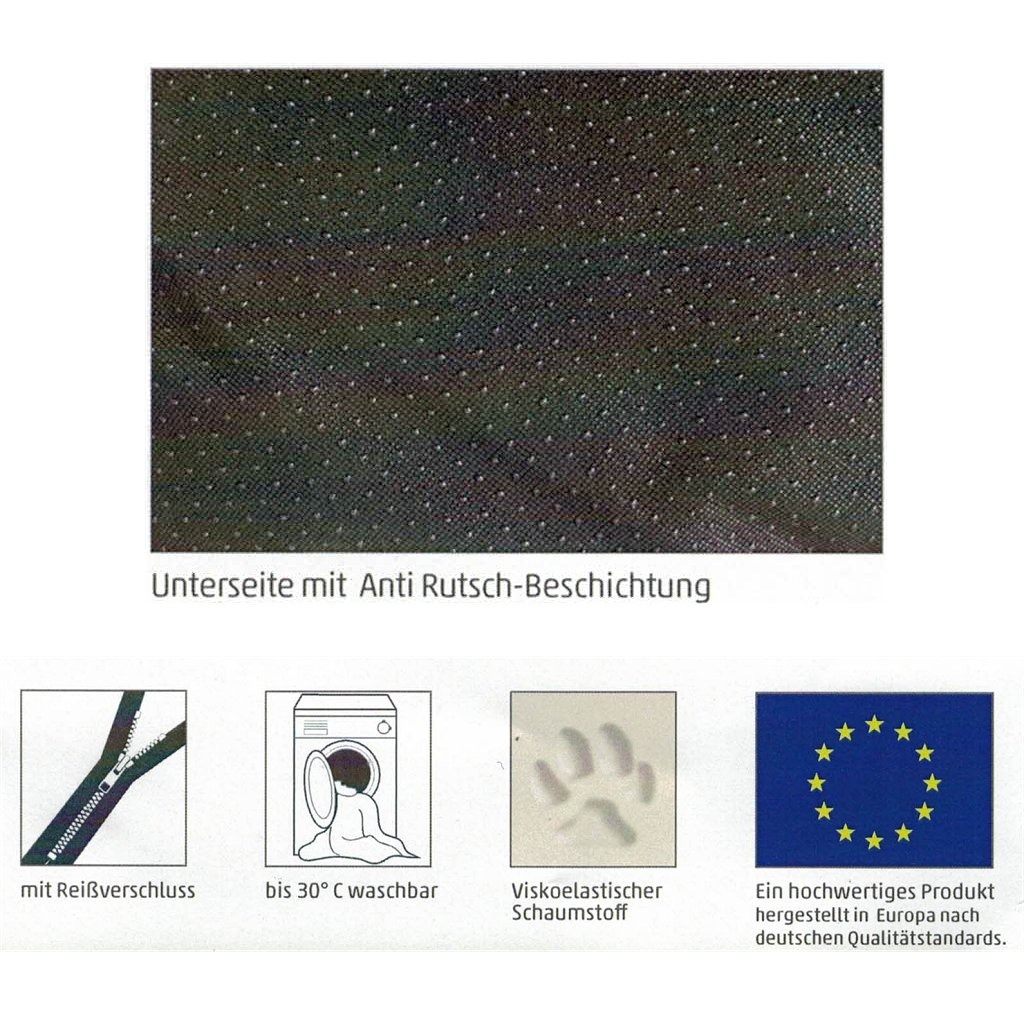 Sun Garden Lou Orthopedisch Hondenkussen 80x55x5cm Grijs - Image 4