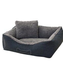 Alternative view of Sun Garden Luxe Hondenmand Lucky + Kussen 59x67x20cm Grijs