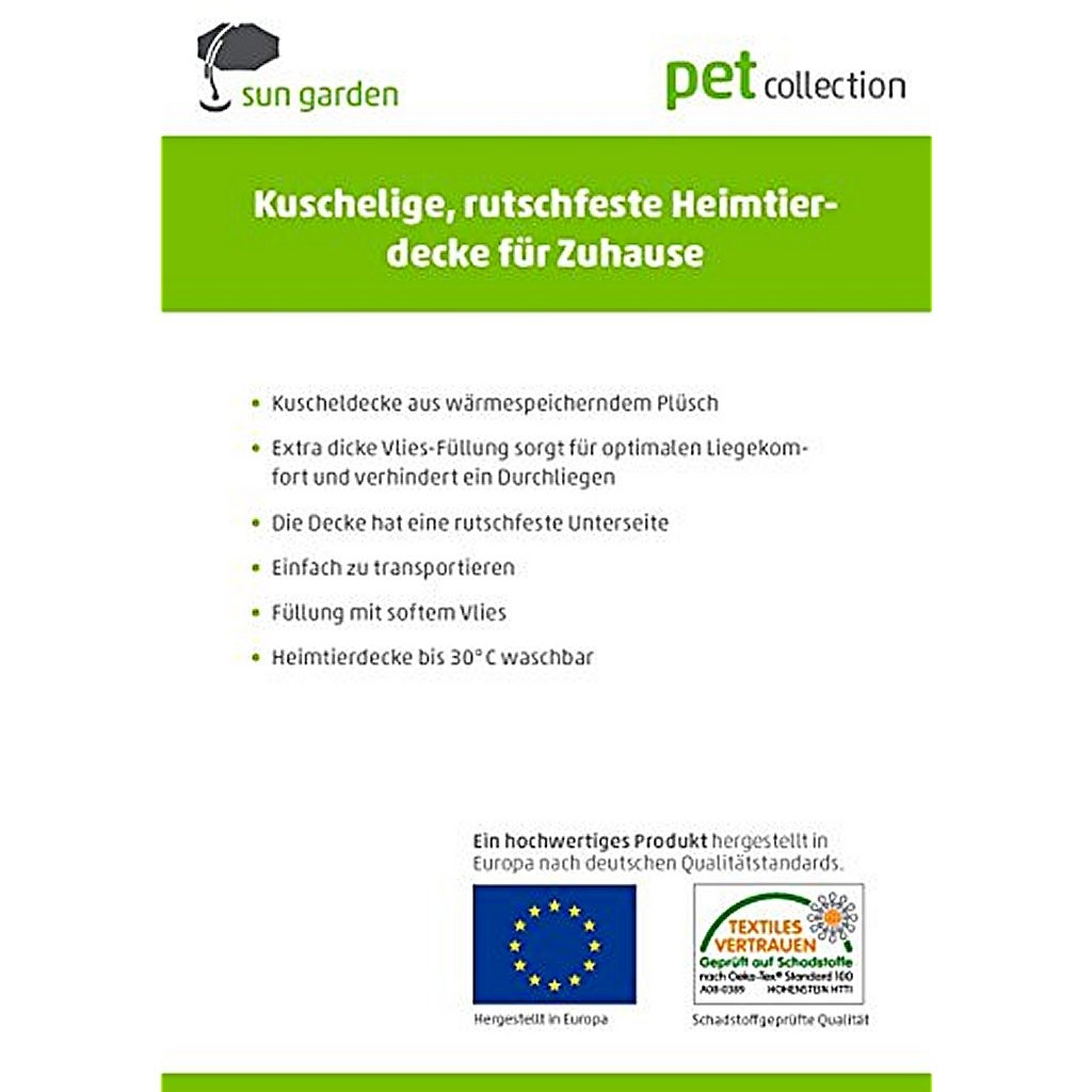 Sun Garden Malu Hondenkleed 100x70x5cm Grijs - Image 5