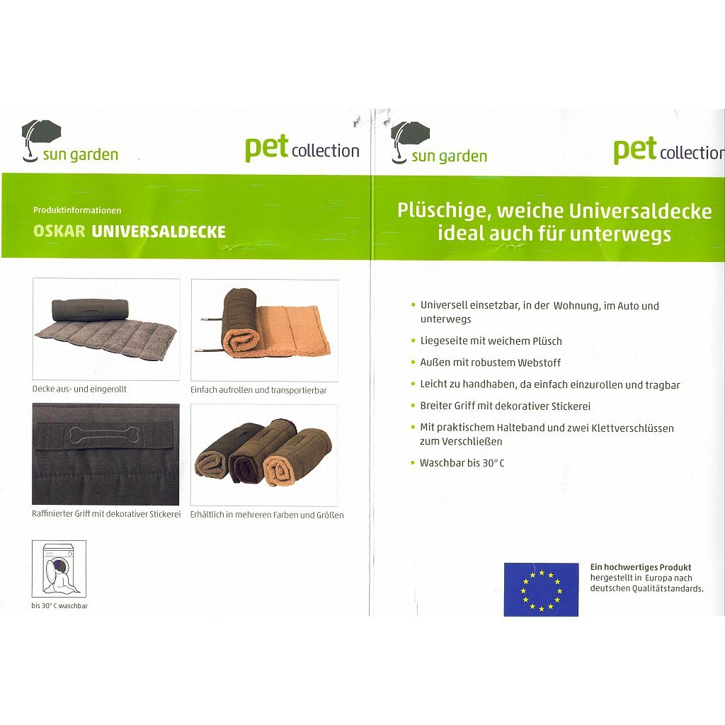 Sun Garden Oskar Oprolbaar Hondenkleed 100x65x4 cm Beige - Image 4