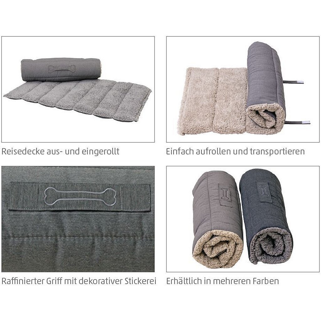 Sun Garden Oskar Oprolbaar Hondenkleed 120x80x4 cm Grijs - Image 2