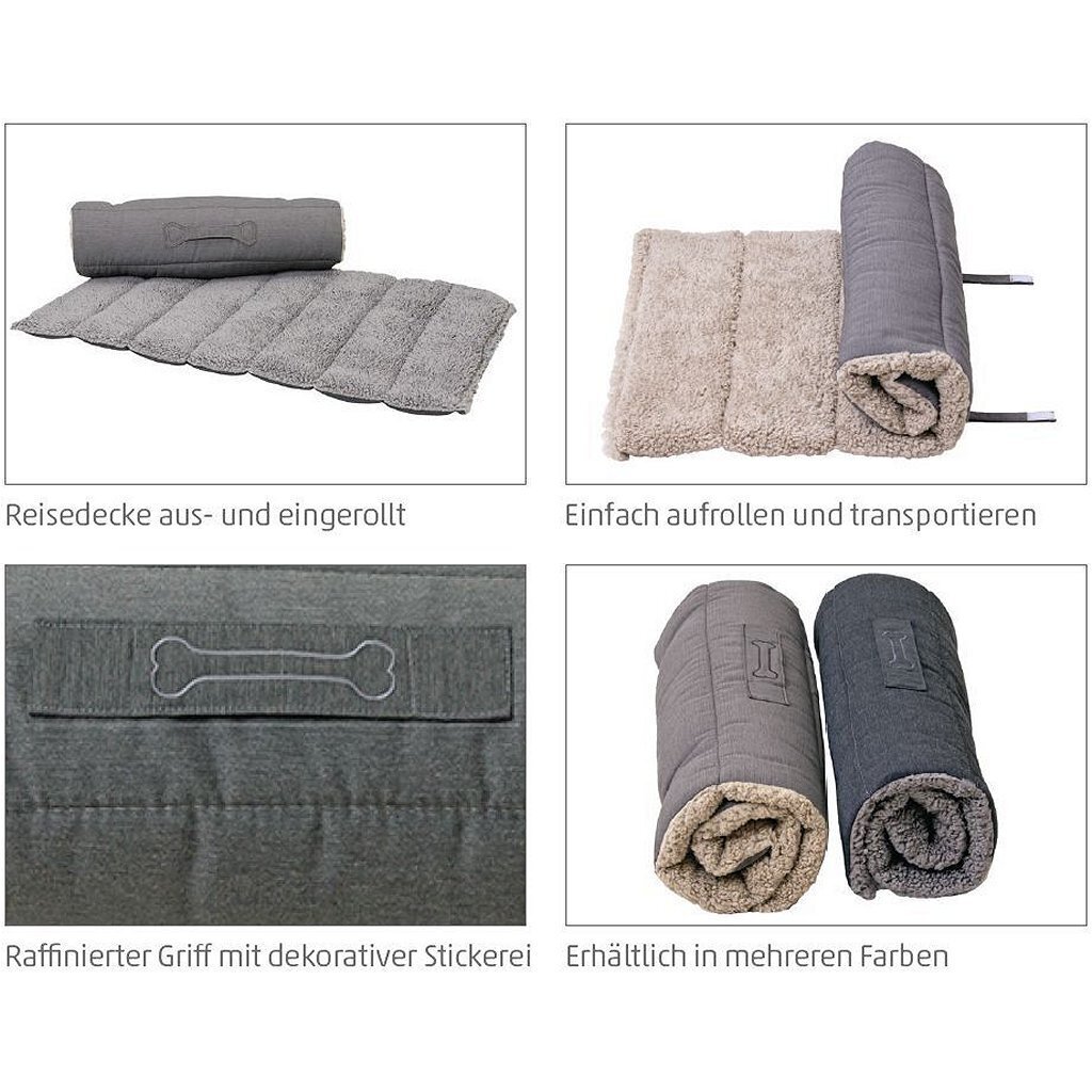 Sun Garden Oskar Oprolbaar Hondenkleed 130x90x4 cm Grijs - Image 2