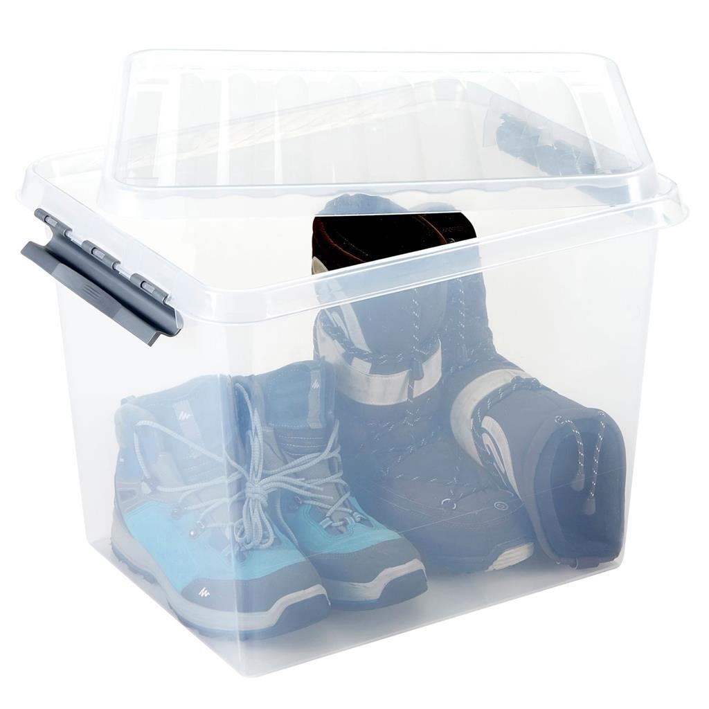 Sunware Q-Line Opbergbox 52L Transparant/Grijs - Image 2