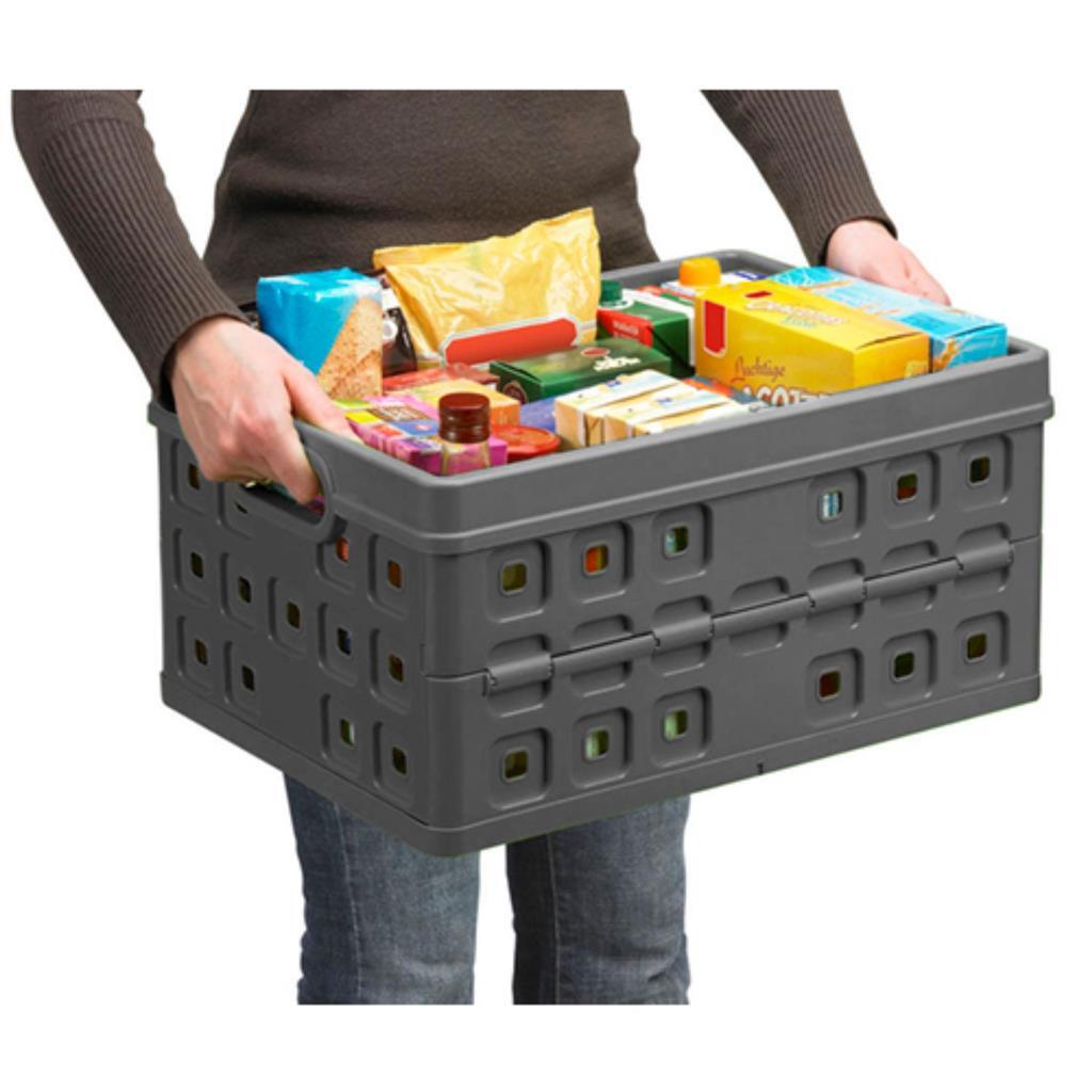 Sunware Square Vouwkrat 46L 54x38x26,5 cm Antraciet - Image 3