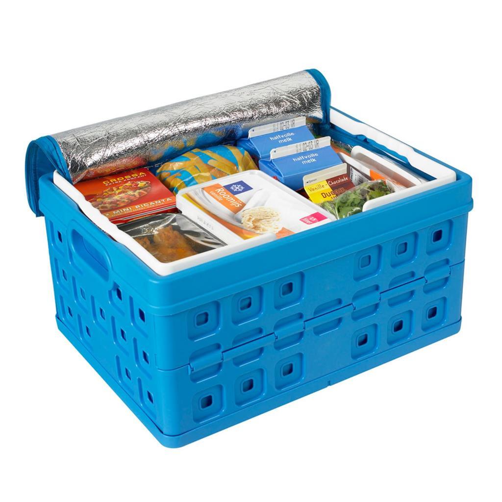 Sunware Square Vouwkrat + Koeltas 32L 49x36x24.5 cm Blauw - Image 2