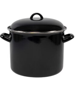 Svenska Living Soeppan 8L 24 cm Emaille/Zwart