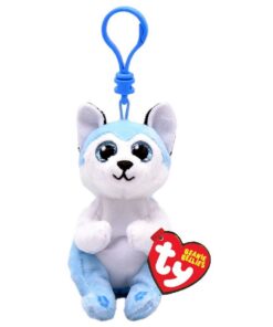 TY Beanie Babies Bellies Clip Knuffel Hond Thunder 10 cm