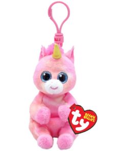 TY Beanie Babies Bellies Clip Knuffel Unicorn Skylar 10 cm