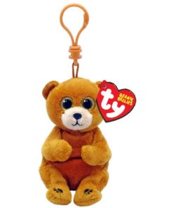 TY Beanie Babies Bellies Clip Knuffelbeer Duncan 10 cm