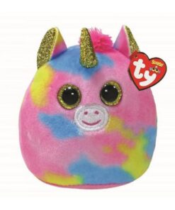 TY Squish A Boo Knuffelkussen Eenhoorn Fantasia 8 cm