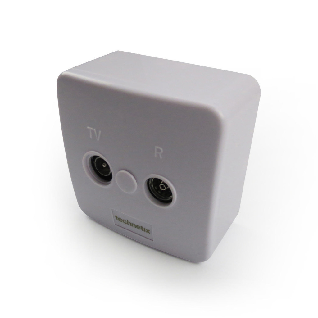 Technetix TN-TRAS2000-S Radio/tv Wandcontactdoos Coax 2 Uitgangen Wit - Image 5