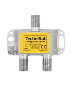 Technisat 2-Weg Verdeler DC-Doorvoer