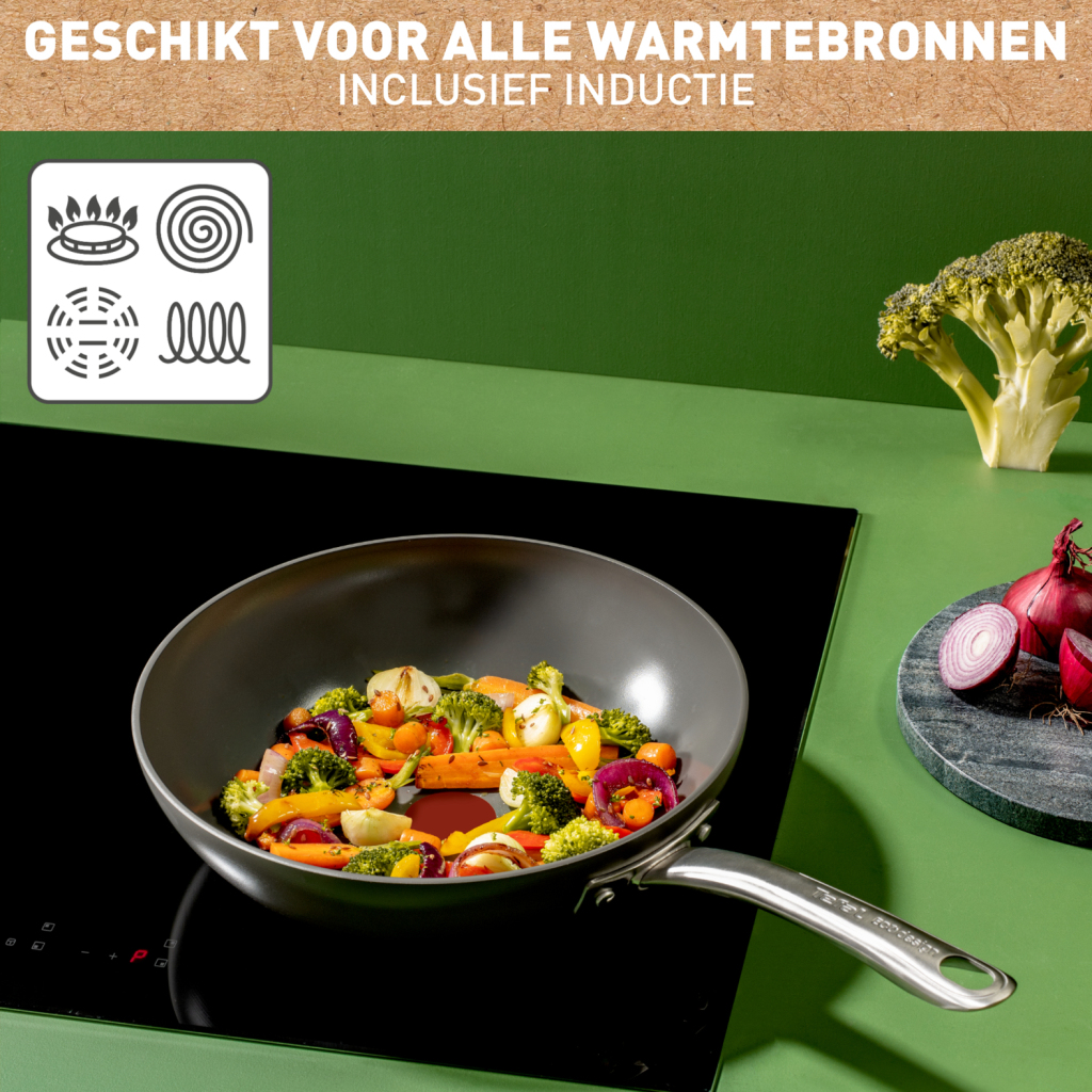 Tefal C42419 Renew+ Keramische Wokpan 28 cm - Image 3