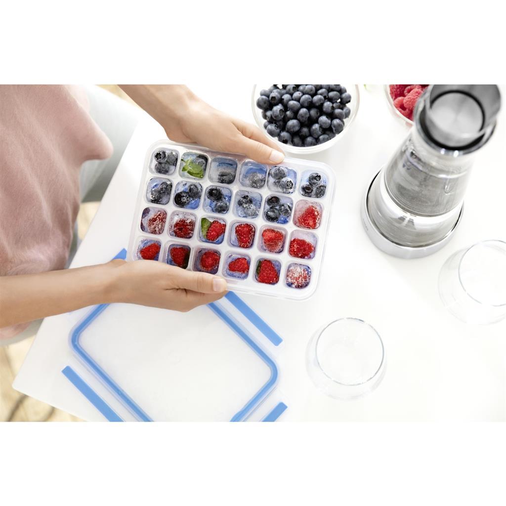 Tefal Masterseal IJsblokjesdoos voor 24 IJsblokjes Blauw/Transparant - Image 5