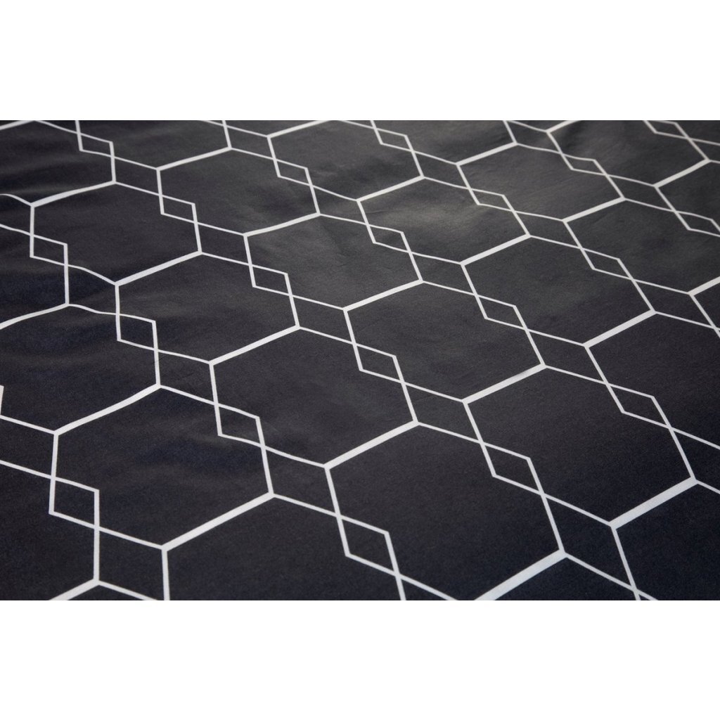 Ten Cate Katoenen Eenpersoons Dekbedovertrek 140x200/220 cm Graphic Antraciet - Image 2