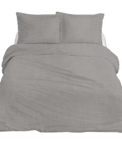 Ten Cate Premium Linnen Eenpersoons Dekbedovertrek 140x200/220 cm Cloudy Grey
