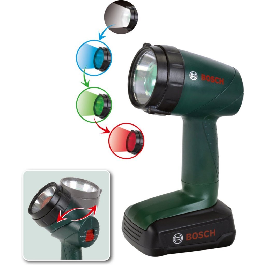 Theo Klein Bosch Bouwlamp 9.5x6.4x18 cm Groen/Zwart - Image 3