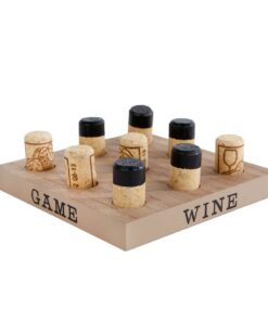 Tic Tac Toe Wine 15x15 cm Hout/Kurk