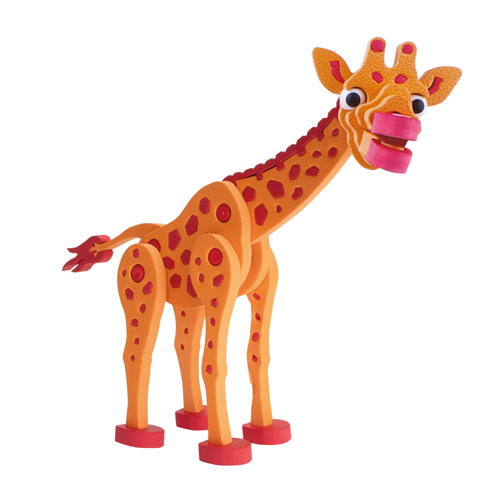 Toi-Toys 3D Puzzel Giraffe Junior 31,5 Cm Foam Oranje 104-delig - Image 3