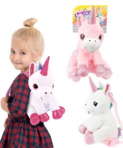 Toi-Toys Eenhoorn Knuffel Rugzak 30 cm