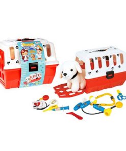 Toi-Toys Puppy in Reismand + Dierenarts Accessoires
