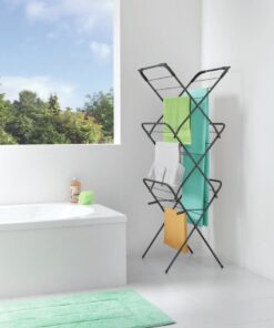 5m Drooglengte Zwart met Haakjes voor Kledinghangers