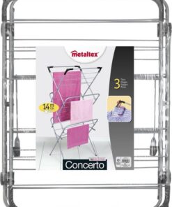 Alternative view of Tomado Metaltex Concerto Droogrek 14 meter Zilver met Haakjes voor kledinghangers