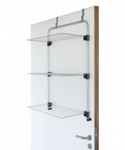 Alternative view of Tomado Metaltex Droogrek Gale Deurhanger 11M Zilvergrijs