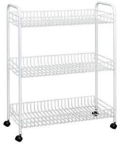 Alternative view of Tomado-Metaltex Grande Opbergrek op Wielen 64x31x84 cm Zilver