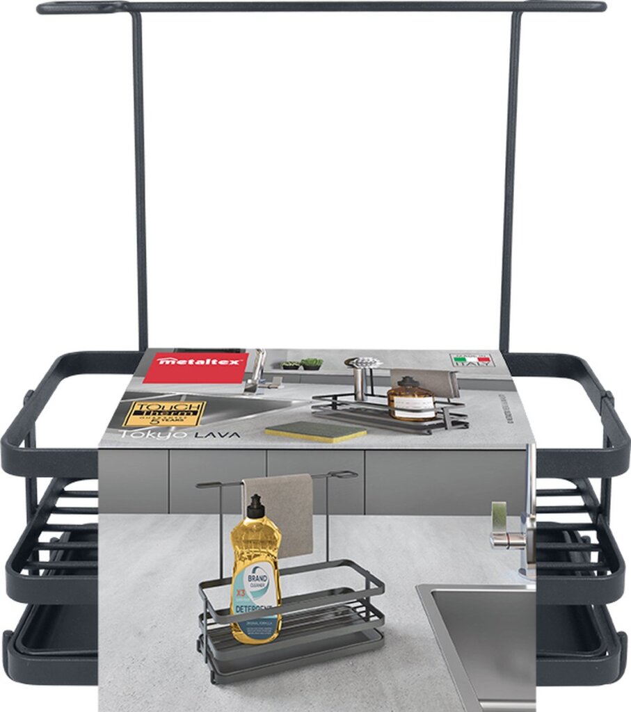 Tomado-Metaltex Tokyo Line Organizer Lava Touchtherm Zwart - Image 4