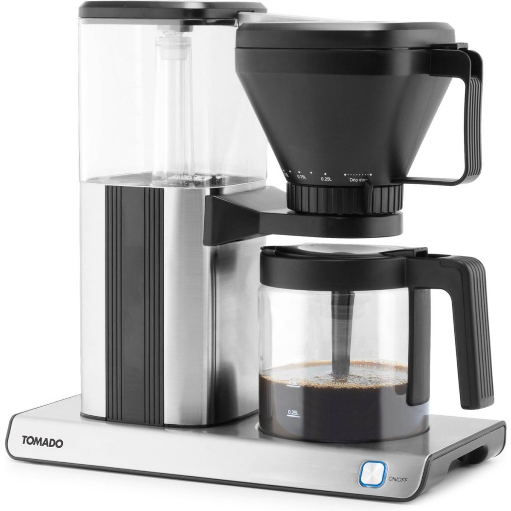 Tomado TCM1301S Koffiezetapparaat 1.25L RVS/Zwart - Image 2