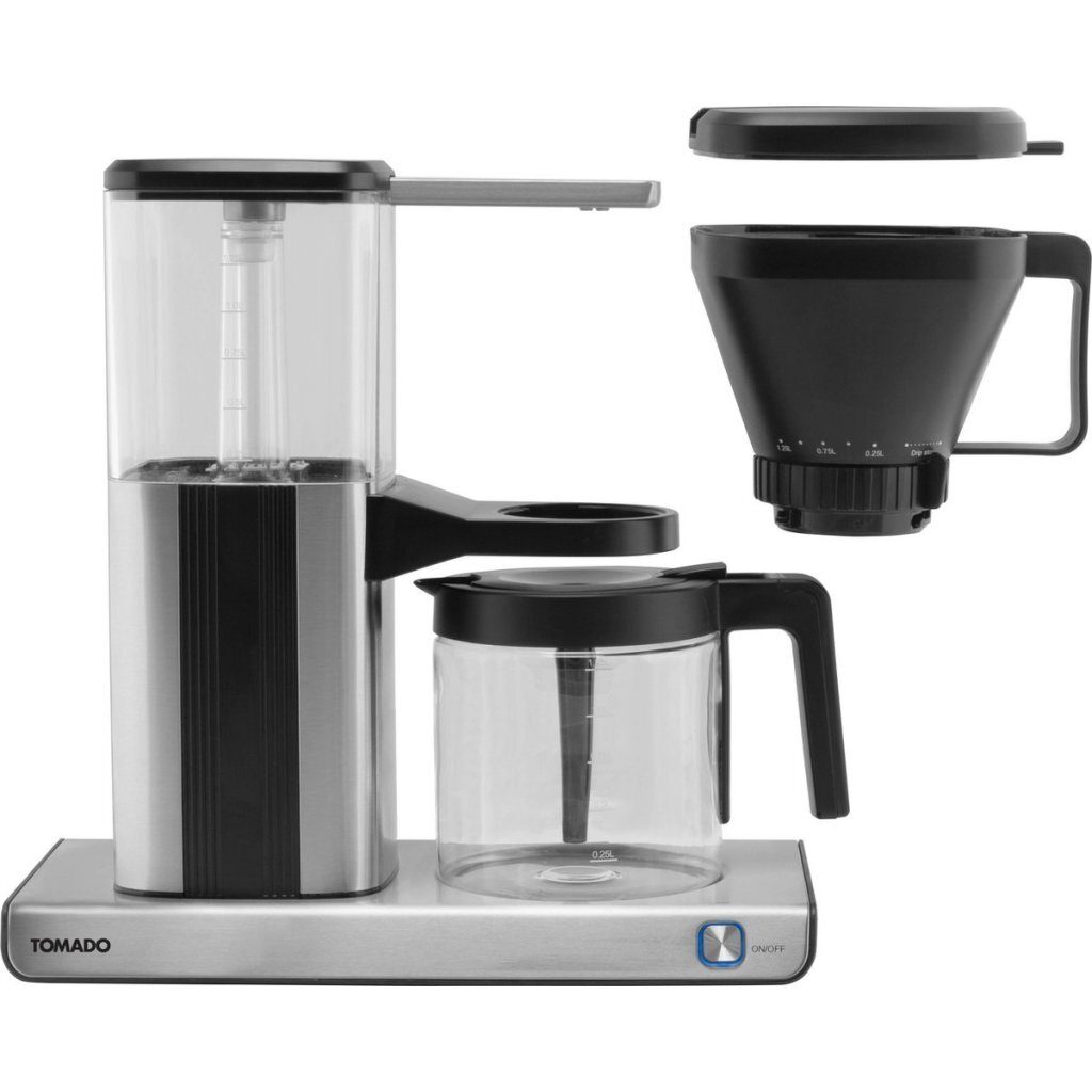 Tomado TCM1301S Koffiezetapparaat 1.25L RVS/Zwart - Image 3