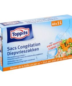 Toppits Diepvrieszakjes 1L 40 Stuks