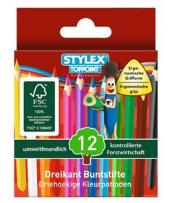 Toppoint Kleurpotloden Kort 3H 12stuks