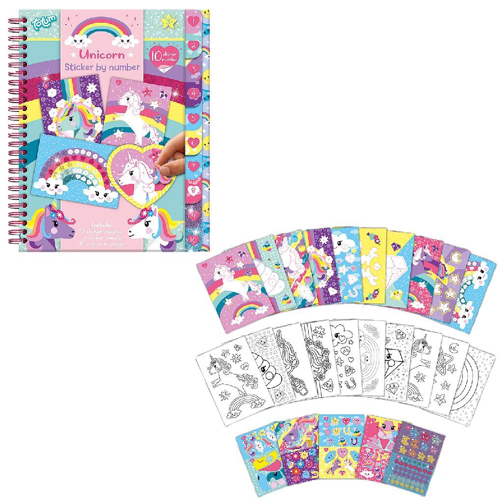 Totum Unicorn Sticker Op Nummer - Image 3