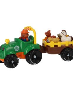 Alternative view of Tractor met Aanhanger + 4 Dieren + Licht en Geluid