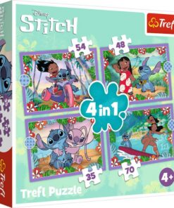 Trefl Disney Stitch 4in1 Puzzel 35-70 Stukjes