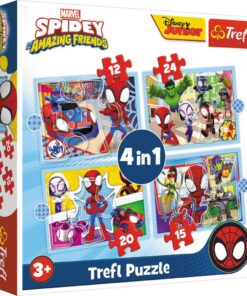 Trefl Spidey and Friends 4in1 Puzzel 12-24 Stukjes