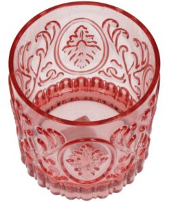 Tumbler Beker 8.9x9.5 cm Roze/Transparant