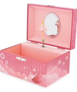 Ulysse Sieradendoosje met Muziek met Ballerina Parasol Roze