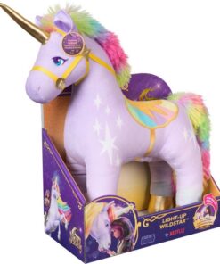 Unicorn Academy Knuffel Eenhoorn Wildstar 38 cm + Licht en Geluid