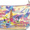 Unicorn Kinder Toilettasje Etui Make-up Tasje Holografisch met Unicorn Print 19.5x13cm