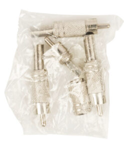 Alternative view of Valueline CC-010 Rca Plug + Prt. Metaal Verguld Rood