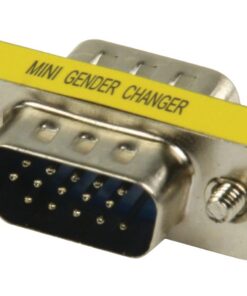 Valueline Gchd-mm15p Metalen Mini Vga Adapter Hd15p Mannelijk - Hd15p Mannelijk