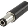 Valueline Stroomstekker Male PVC Zwart PC-001 DC Plug L=30 Ex5.5/in2.1