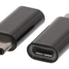 Valueline VLCP60910B Usb 2.0-adapter Usb-c Male - Usb Micro-b Female Zwart