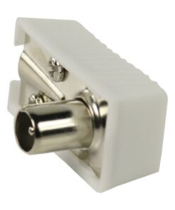 Alternative view of Valueline Vlsp40900w Gehoekte Coax Connectoren Coax Mannelijk Wit