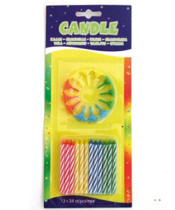 Verjaardagskaarsjes + Houder 36 stuks
